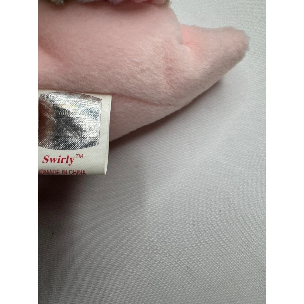 Ty Beanie Baby Swirly the Snail Pink Plush Iridescent Shell 1999 Vintage 4249